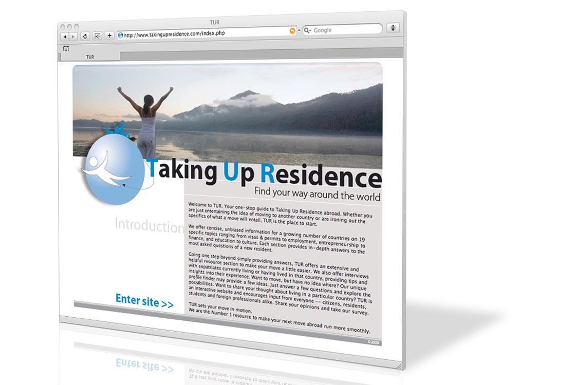 SdH Ontwerpt TakingUpResidence website