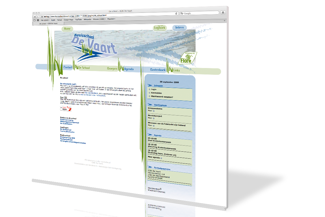 Basisschool De Vaart online met Standaardsite