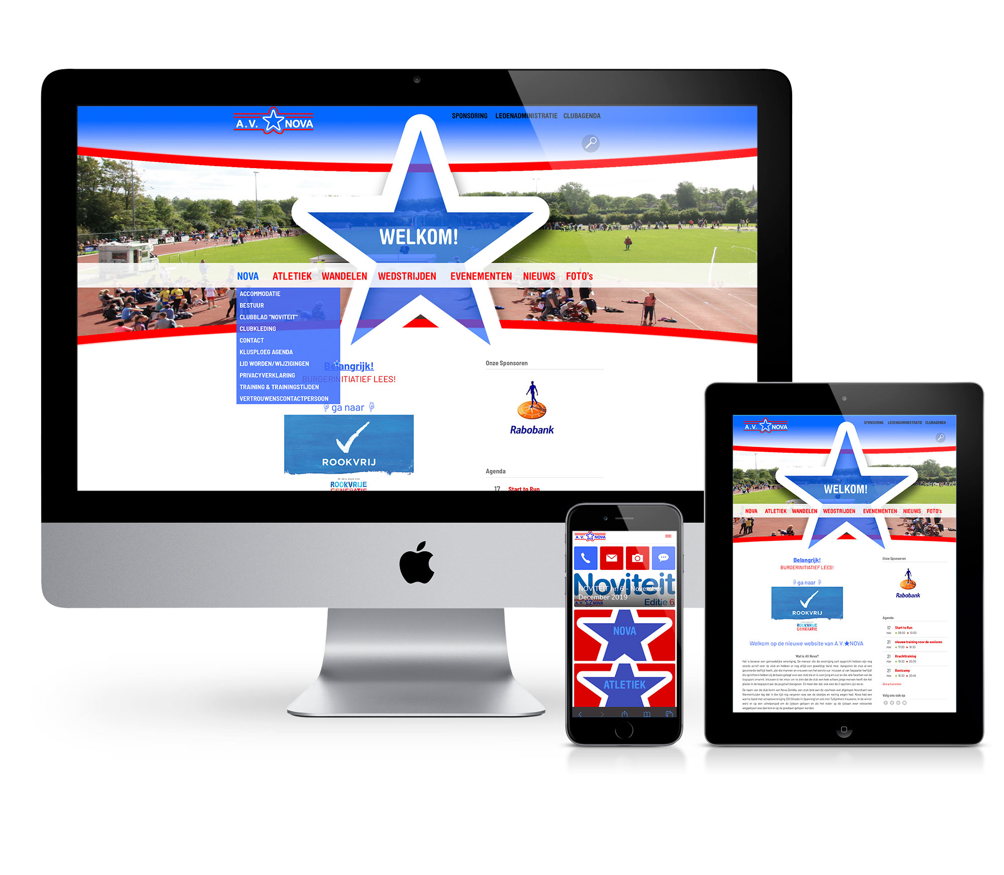 Nieuwe sitecup website voor AV Nova