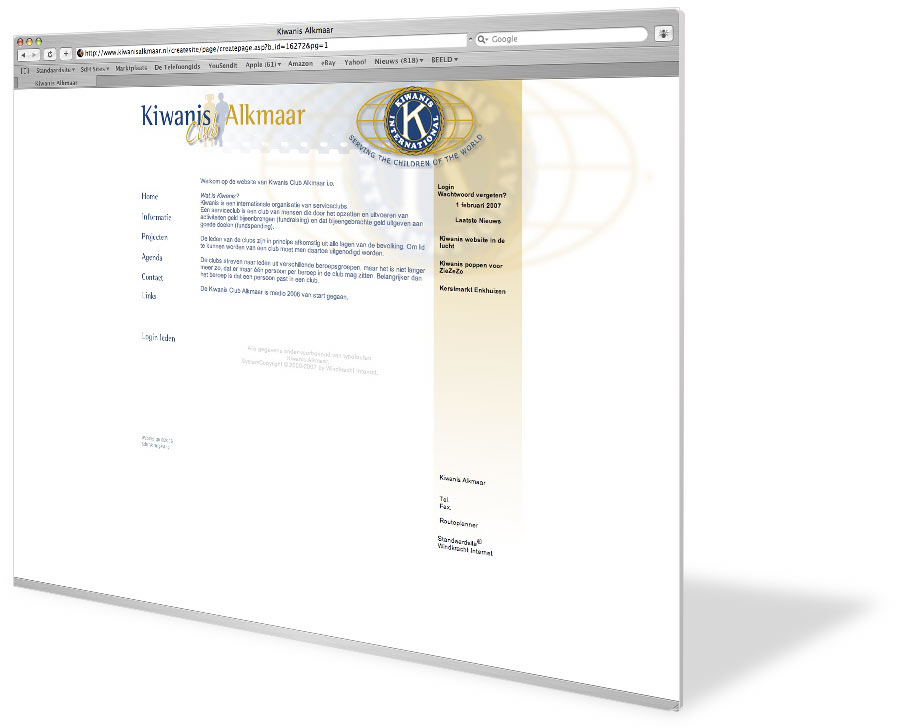 Website Kiwanis Alkmaar